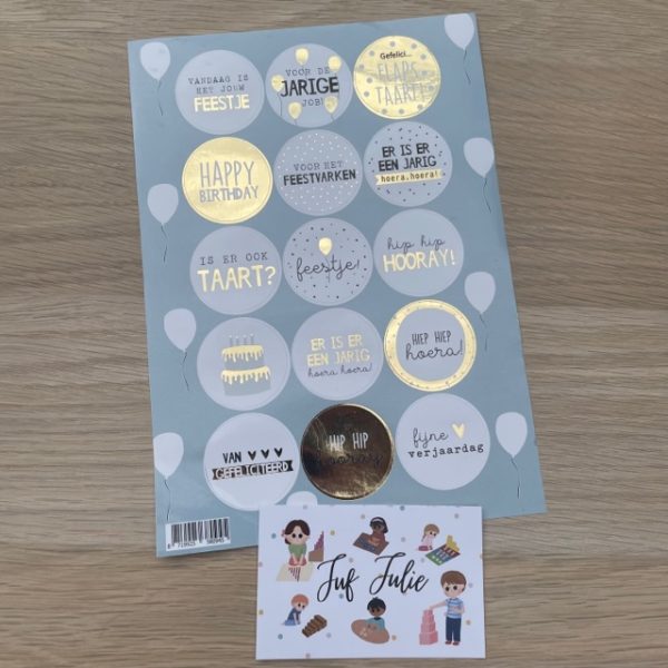 Stickervel verjaardagen
