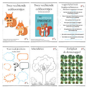 Bundel bij de twee vechtende eekhoorntjes