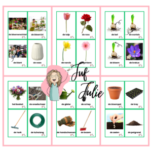 Bloemenwinkel woordkaarten
