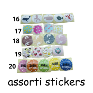 Assorti stickers per 10 stuks