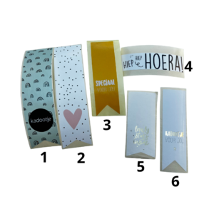Sluitstickers vaantje per 10 stuks
