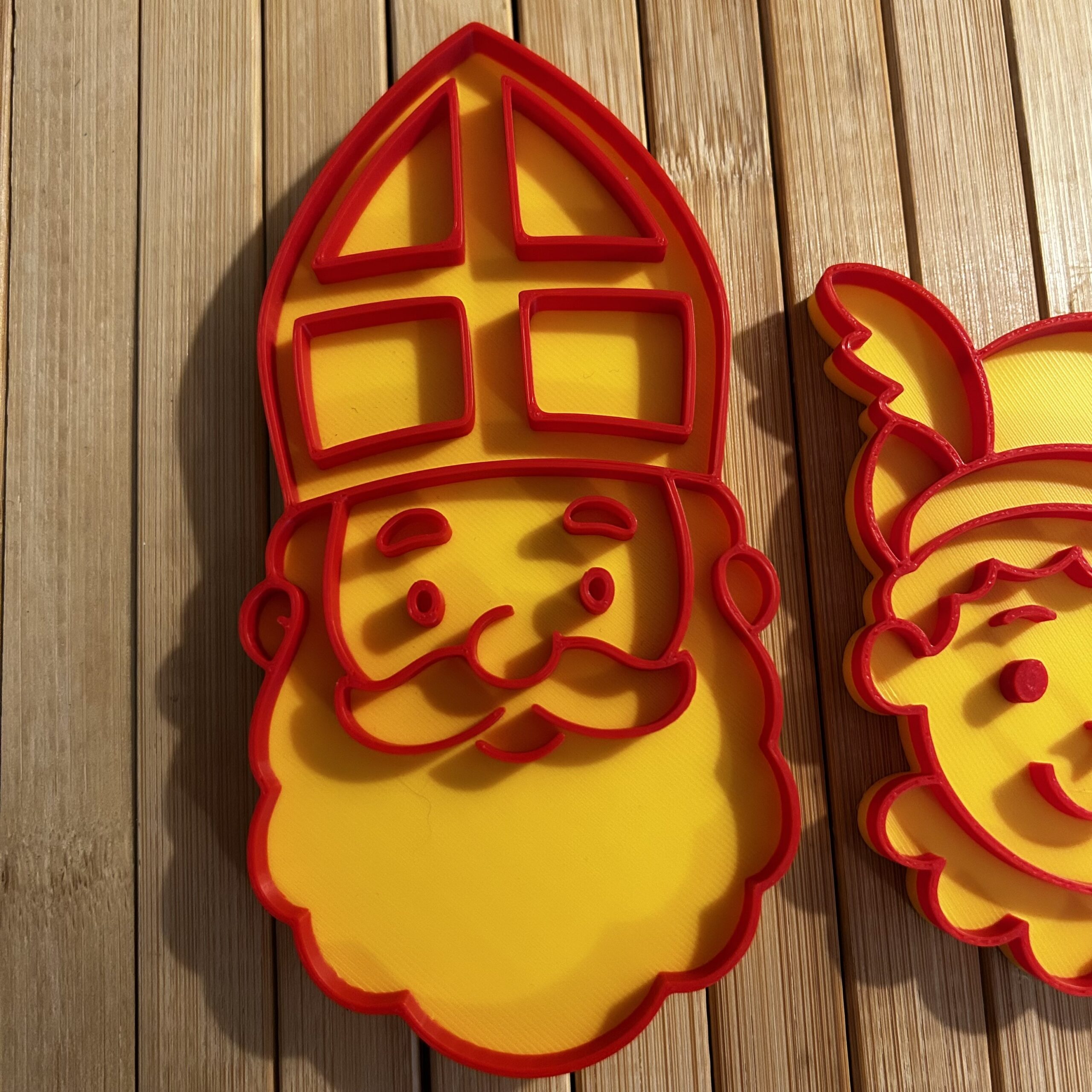 Sint en Piet vulvormen geel/rood - Afbeelding 4